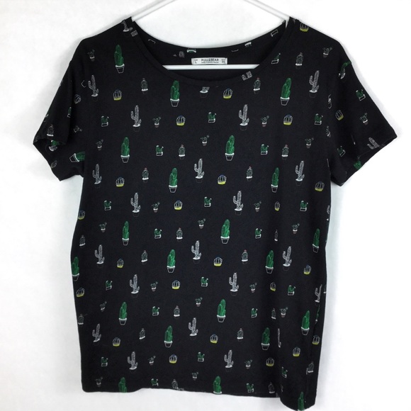 pull and bear cactus t shirt